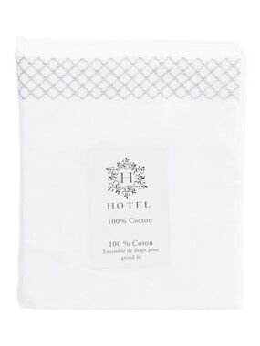 HOTEL COLLECTION Embroidered Hem Sheet Set